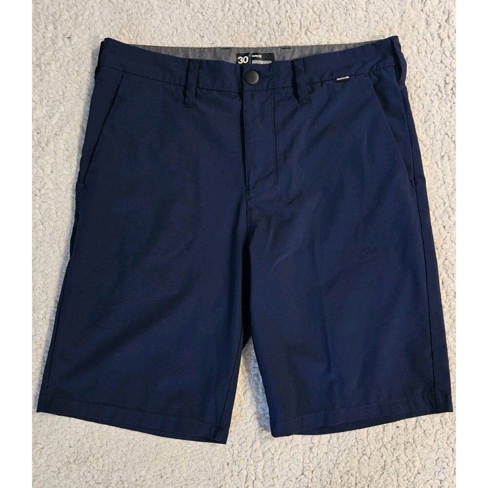 Hurley Phantom Mens Size 30 Navy Blue Hybrid Board Shorts Surf Skate 10" Stretch